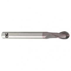 14mm Dia. - 110mm OAL - Carbide - Ball End HP End Mill-2 FL - Industrial Tool & Supply