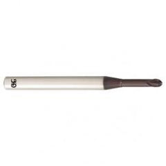 1 Dia. x 4 Overall Length 2-Flute .060 C/R Solid Carbide SE End Mill-Round Shank-Center Cutting-TiALN - Industrial Tool & Supply