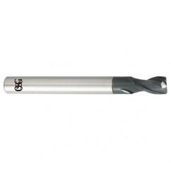 3mm Dia. x 60mm Overall Length 2-Flute 0.5mm C/R Solid Carbide SE End Mill-Round Shank-Center Cutting-TiALN - Industrial Tool & Supply