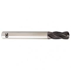 1 Dia. x 4 Overall Length 4-Flute .125 C/R Solid Carbide SE End Mill-Round Shank-Center Cutting-TiALN - Industrial Tool & Supply