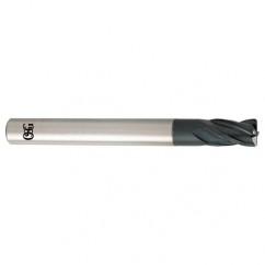 5mm Dia. x 80mm Overall Length 4-Flute 0.5mm C/R Solid Carbide SE End Mill-Round Shank-Center Cutting-TiALN - Industrial Tool & Supply