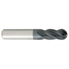 5/8" Dia. - 3-1/2" OAL - Carbide - Ball End HP End Mill-4 FL - Industrial Tool & Supply