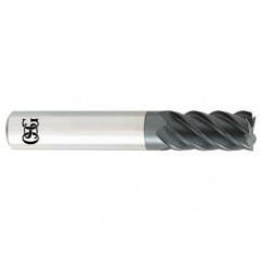 20mm x 20mm x 38mm x 102mm 5Fl  C/R Carbide End Mill - TiALN - Industrial Tool & Supply