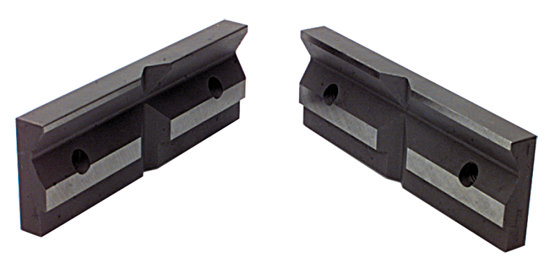 1-Pair Matching V-Groove Jaw Plates; For: 6/7" Speed Vise - Industrial Tool & Supply