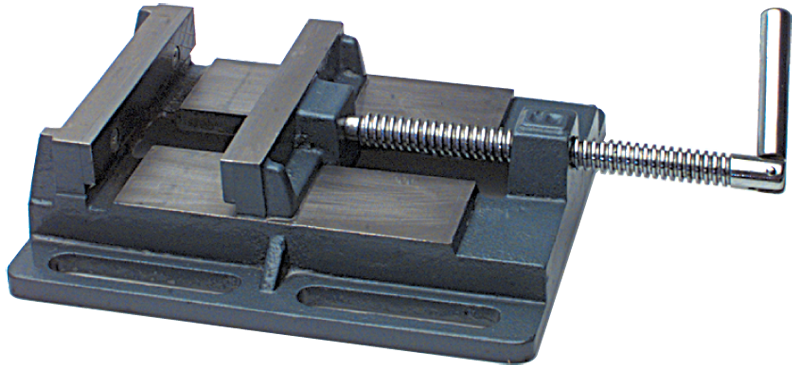 Drill Press Vise with Slotted Base - 4" Jaw Width - Industrial Tool & Supply