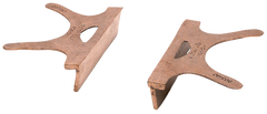 404-4.5, Copper Jaw Caps, 4-1/2" Jaw Width - Industrial Tool & Supply