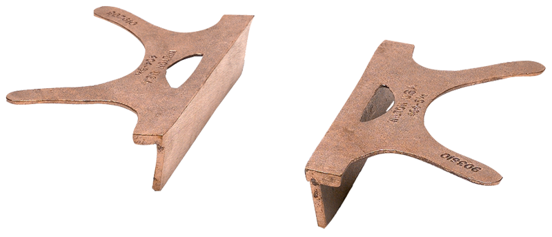 404-5, Copper Jaw Caps, 5" Jaw Width - Industrial Tool & Supply