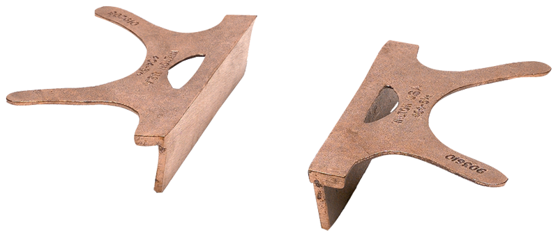 404-6, Copper Jaw Caps, 6" Jaw Width - Industrial Tool & Supply