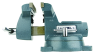 745, 740 Series Mechanics Vise - Swivel Base, 5" Jaw Width, 5-1/4" Jaw Opening, 3-3/4" Throat Depth - Industrial Tool & Supply