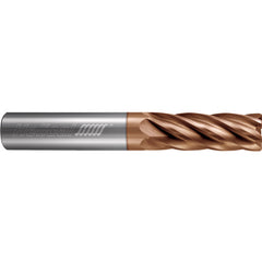 ‎6 Flute - Corner Radius - 0.3750″ (3/8) Cutter DIA × 0.3750″ (3/8) Shank DIA × 0.0100″ Radius × 1.0000″ (1) LOC × 3.0000″ (3) OAL  - TPLUS Coated