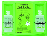 Double Eye Wash Station; 2- 16 oz Bottles; HAZ58 - Industrial Tool & Supply