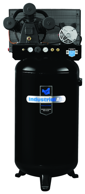 80 Gal. Single Stage Air Compressor, Stationary - Industrial Tool & Supply