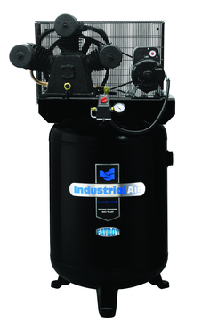 60 Gal. Single Stage Air Compressor, Vertical, Super Hi-Flo, 155 PSI - Industrial Tool & Supply