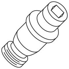 KLM34L CLAMP STUD LOCKI PIN M5X0.8 KL - Industrial Tool & Supply