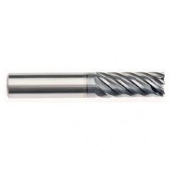 6mm x 6mm x 12mm x 57mm x 7 Flute  Square 2xD Pow-R-Path Mill AlCRNX Coated-Series IPT7-SQ - Industrial Tool & Supply