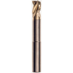 1/2 x 1/2 x 5/8 x 3 w/1-3/8 Reach .015 Radius 3 Flute Carbide M223N Streaker End Mill-ZrN - Industrial Tool & Supply