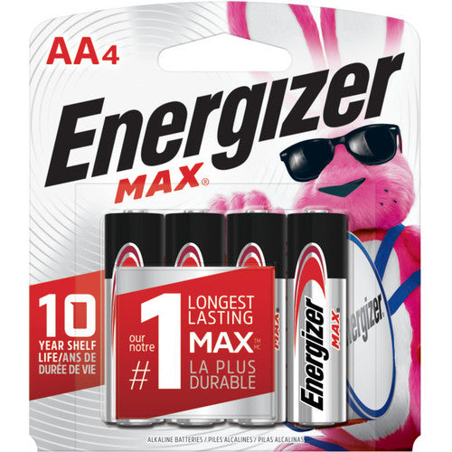 AA Max Alkaline Battery 4 Pack - Industrial Tool & Supply