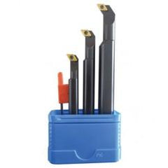 Set of 3 Boring Bars - Includes 1 of Each: S06JSDUCR2, S08KSDUCR2, S10MSDUCR2 - Industrial Tool & Supply