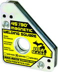 Magnetic Welding Square - Covered Heavy Duty - 3-3/4 x 3/4 x 4-3/8'' (L x W x H) - 75 lbs Holding Capacity - Industrial Tool & Supply
