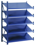 52 x 24 x 78" - Welded Frame Single Tilt Shelving Add-On Unit (Gray) - Industrial Tool & Supply