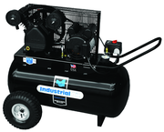 20 Gal. Single Stage Air Compressor, Horizontal, Cast Iron, 135 PSI - Industrial Tool & Supply