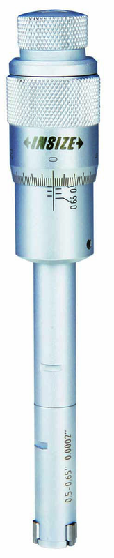 #3227-E1 3 Points Internal Micrometer .8 - 1" Graduation .0002" - Industrial Tool & Supply