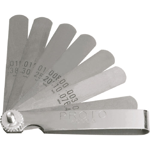 Proto 9 Blade Standard Feeler Gauge Set - Industrial Tool & Supply