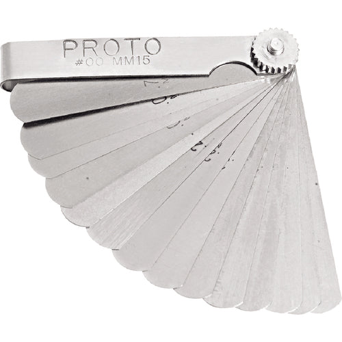 Proto 15 Blade Metric Feeler Gauge Set - Industrial Tool & Supply