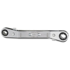 ‎Proto Offset Double Box Reversible Ratcheting Wrench 1/4″ × 5/16″ - 6 Point - Industrial Tool & Supply