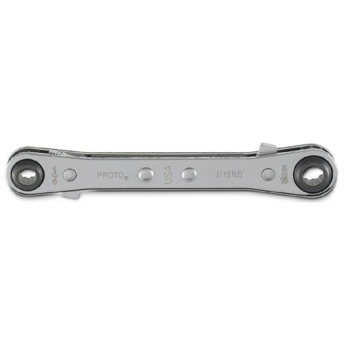 ‎Proto Double Box Reversible Ratcheting Wrench 1/4″ × 5/16″ - 12 Point - Industrial Tool & Supply