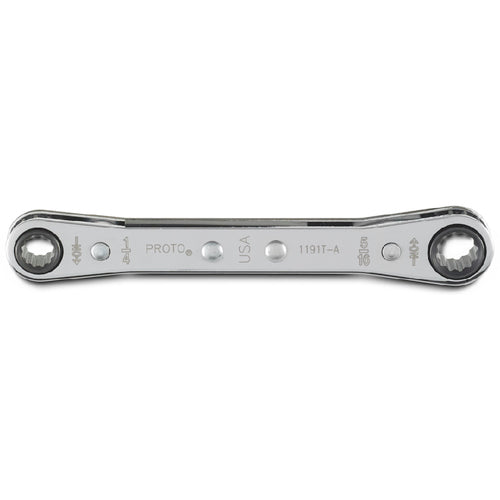 ‎Proto Double Box Ratcheting Wrench 1/4″ × 5/16″ - 12 Point - Industrial Tool & Supply
