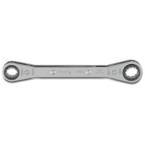 ‎Proto Double Box Ratcheting Wrench 3/8″ × 7/16″ - 12 Point - Industrial Tool & Supply