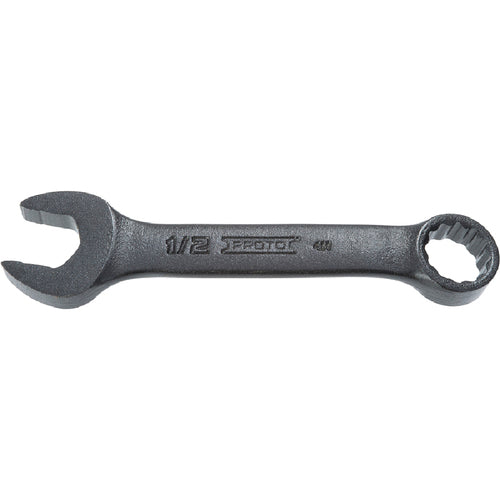 ‎Proto Black Oxide Short Combination Wrench 1/2″ - 12 Point - Industrial Tool & Supply