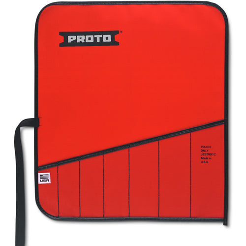 Proto Red Canvas 7-Pocket Tool Roll - Industrial Tool & Supply