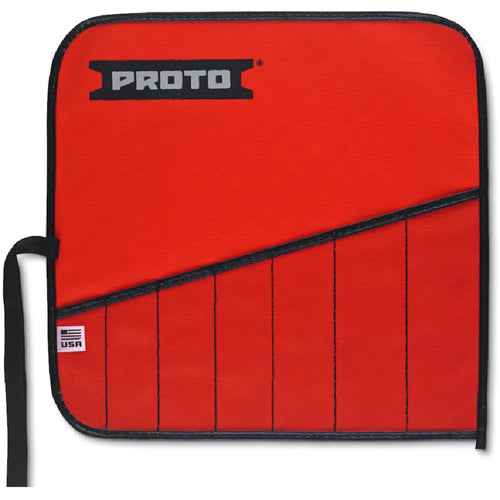 Proto Red Canvas 7-Pocket Tool Roll - Industrial Tool & Supply