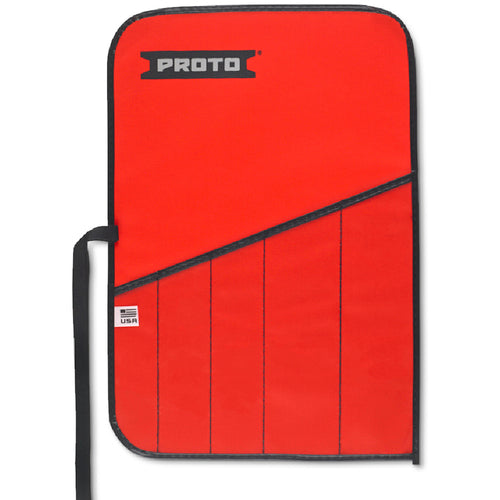 Proto Red Canvas 5-Pocket Tool Roll - Industrial Tool & Supply