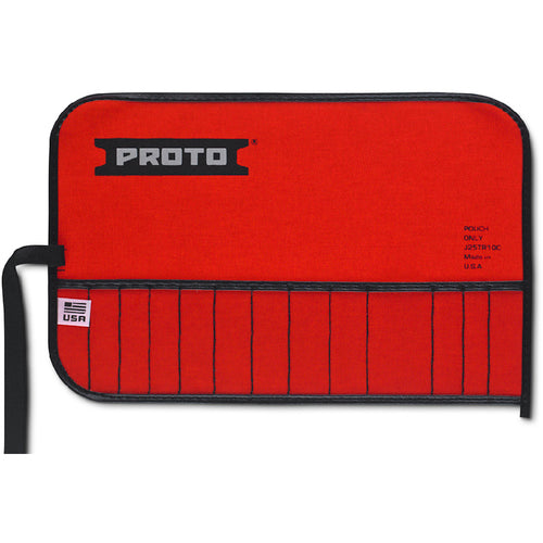 Proto Red Canvas 13-Pocket Tool Roll - Industrial Tool & Supply