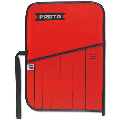 Proto Red Canvas 7-Pocket Tool Roll - Industrial Tool & Supply