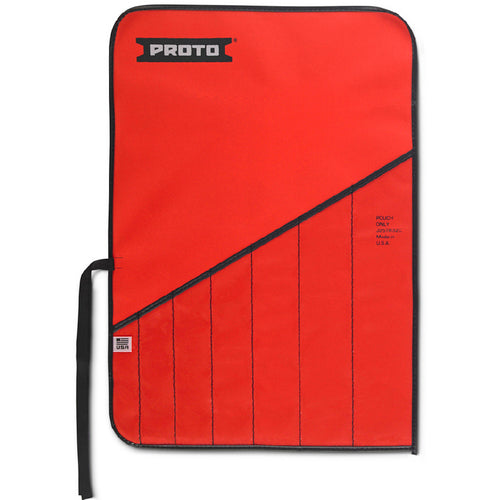 Proto Red Canvas 7-Pocket Tool Roll - Industrial Tool & Supply