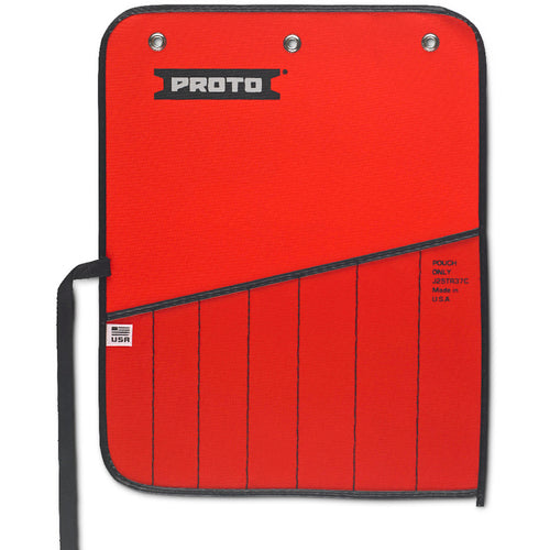 Proto Red Canvas 7-Pocket Tool Roll - Industrial Tool & Supply