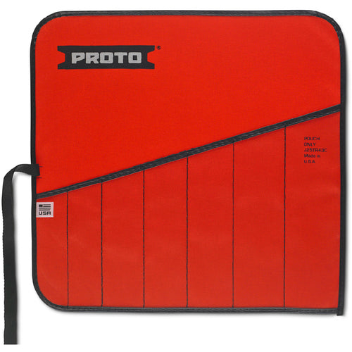 Proto Red Canvas 7-Pocket Tool Roll - Industrial Tool & Supply