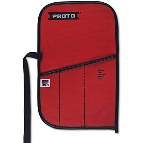 Proto Red Canvas 3-Pocket Tool Roll - Industrial Tool & Supply