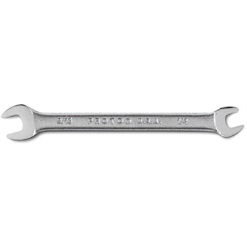Proto Satin Open-End Wrench - 1/4″ × 5/16″ - Industrial Tool & Supply
