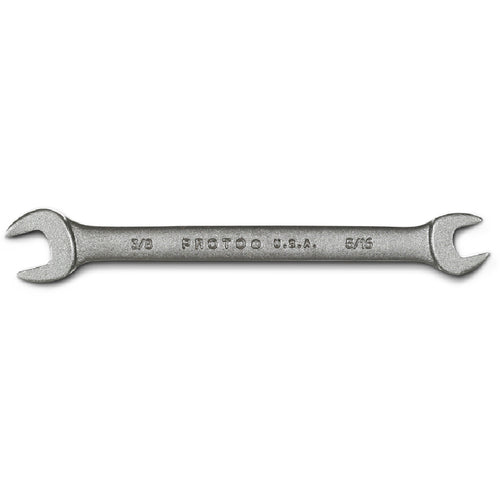 Proto Black Oxide Open-End Wrench - 5/16″ × 3/8″ - Industrial Tool & Supply
