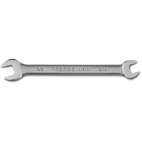 Proto Satin Open-End Wrench - 3/8″ × 5/16″ - Industrial Tool & Supply