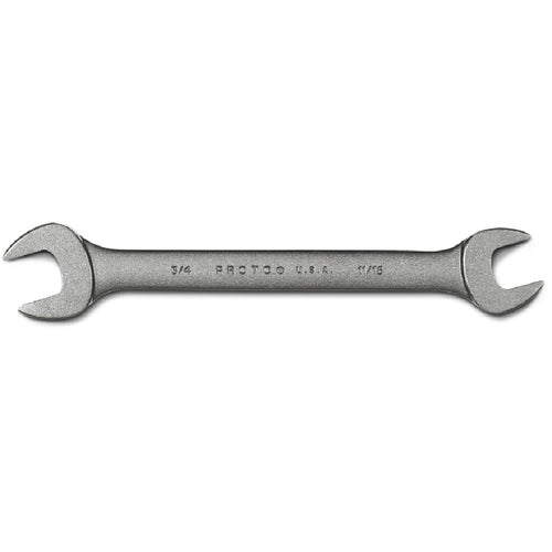 Proto Black Oxide Open-End Wrench - 11/16″ × 3/4″ - Industrial Tool & Supply