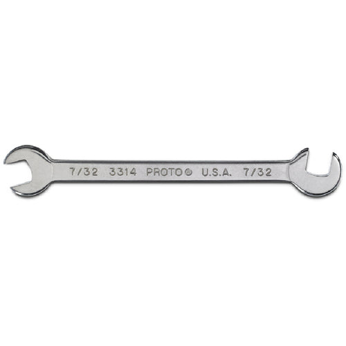 Proto Short Satin Angle Open-End Wrench - 7/32″ - Industrial Tool & Supply
