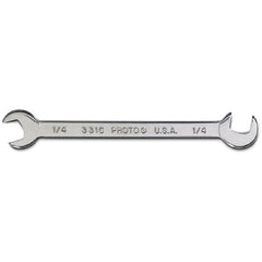 Proto Short Satin Angle Open-End Wrench - 1/4″ - Industrial Tool & Supply