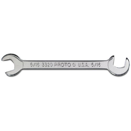 Proto Short Satin Angle Open-End Wrench - 5/16″ - Industrial Tool & Supply