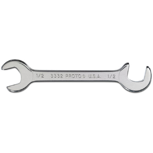 Proto Short Satin Angle Open-End Wrench - 1/2″ - Industrial Tool & Supply